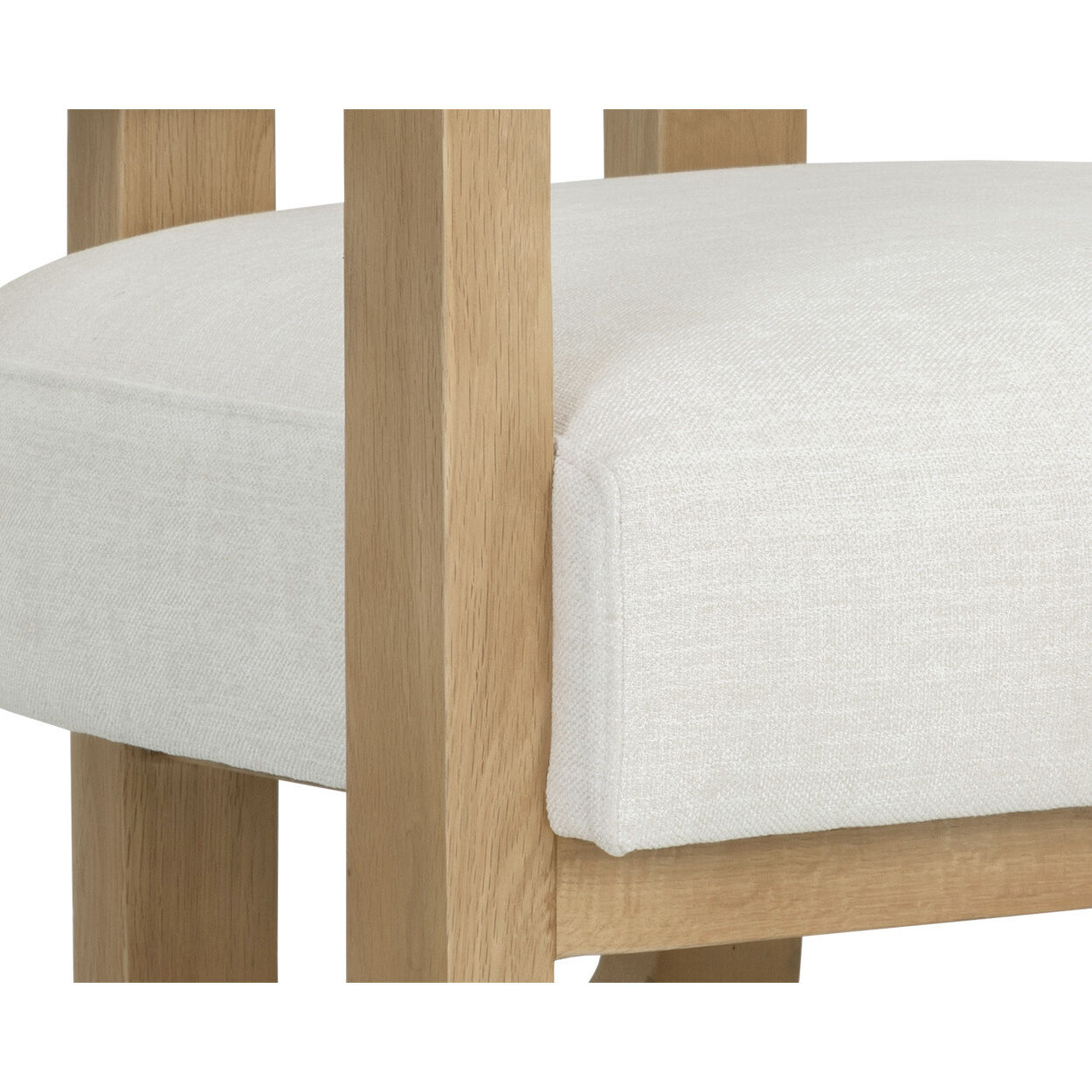 Madrone Rustic Oak / Heather Ivory Tweed Lounge Chair